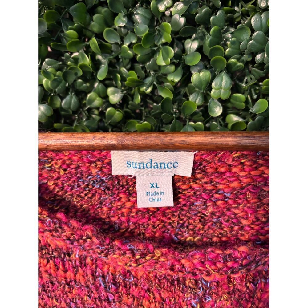 Sundance Colorful Wool Blend Sweater Sz XL Lightweight - Picture 3 of 4